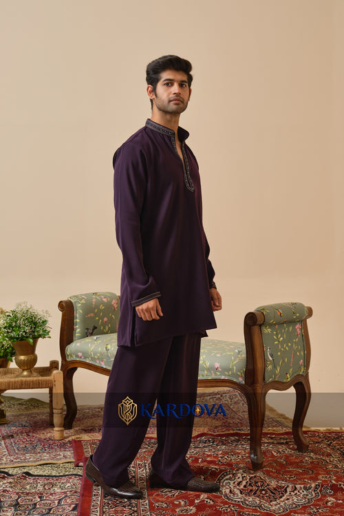 Classic Purple Kurta